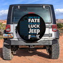 Fate Luck Jeep Blue Car Spare Tire Cover