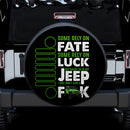 Fate Luck Jeep Green Car Spare Tire Cover