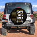 Fate Luck Jeep Yellow Car Spare Tire Cover