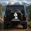 Snoopy In My Defense I Was Left Unsupervised Car Spare Tire Cover