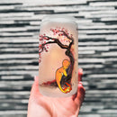 Charmander Cherry Blossom Japan Style Glass Can