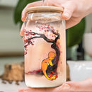 Charmander Cherry Blossom Japan Style Glass Can