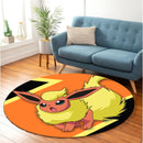 Flareon Eevee Evolution Round Rug