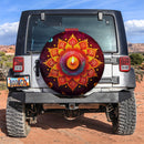 Flower Mandala Car Spare Tire Cover
