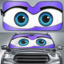 Purple Cartoon Eyes Car Auto Sunshades