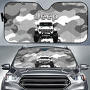Jeep Camo White Color Car Auto Sunshades