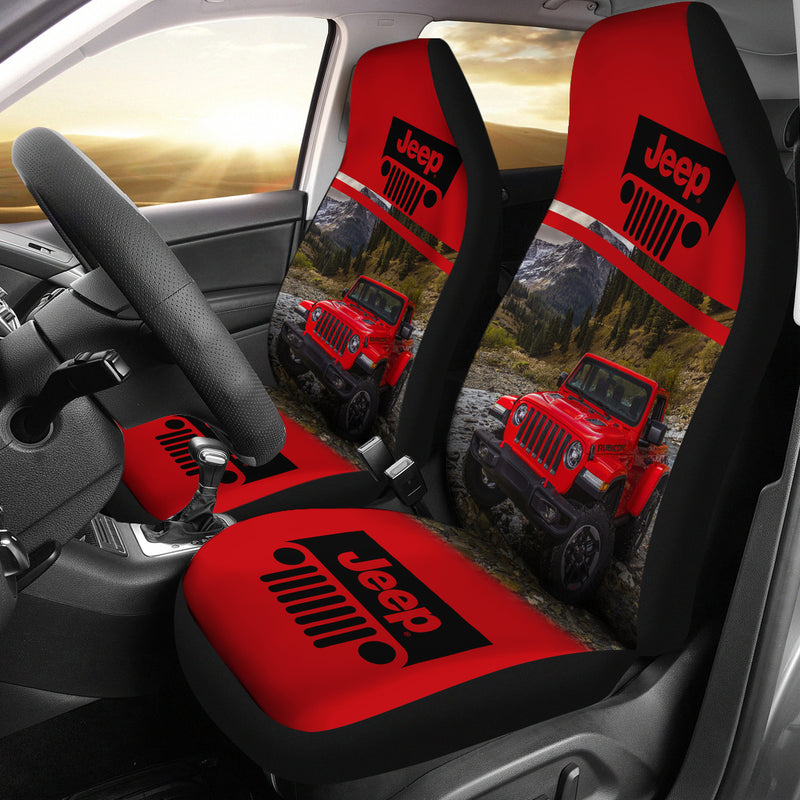 Red Jeep Premium Custom Car Seat Covers Decor Protectors