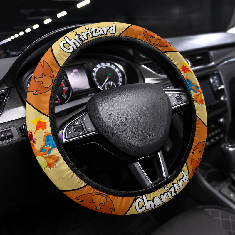 Charizard Pokemon Premium Car Steering Wheel Cover
