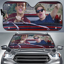 Funny Boys Driving Car Auto Sunshades