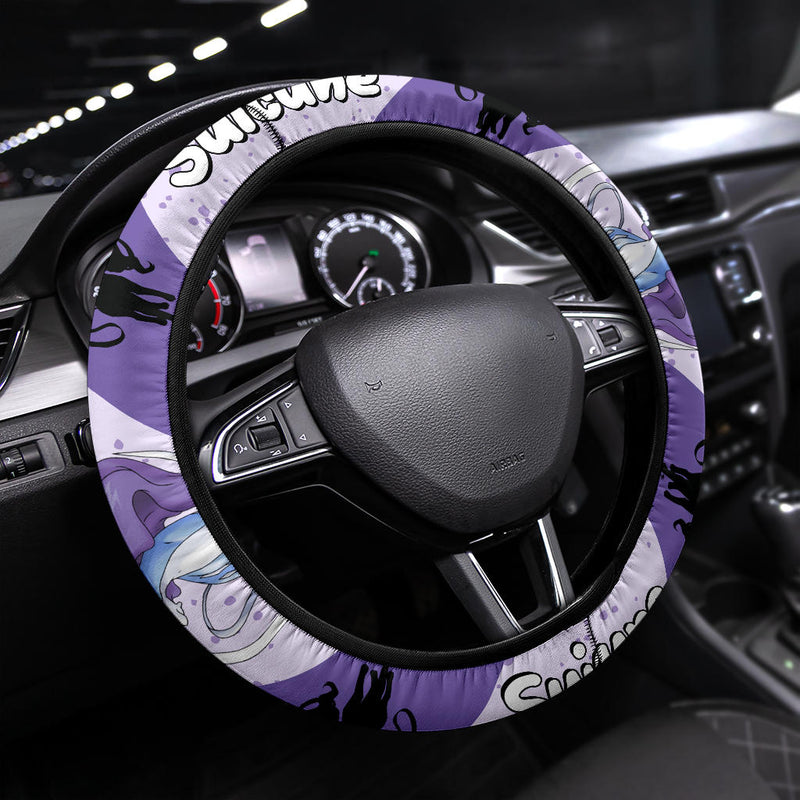 Suicune Pokemon Steering Wheel Cover