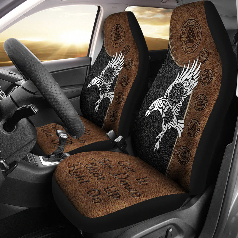 Get In Sit Down Norse Mythology Premium Custom Car Seat Covers Decor Protectors