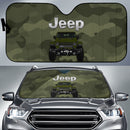 Jeep Camo Green Color Car Auto Sunshades