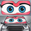 Pink Cartoon Eyes Car Auto Sunshades