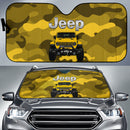Jeep Camo Yellow Color Car Auto Sunshades