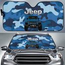 Jeep Camo Blue Color Car Auto Sunshades