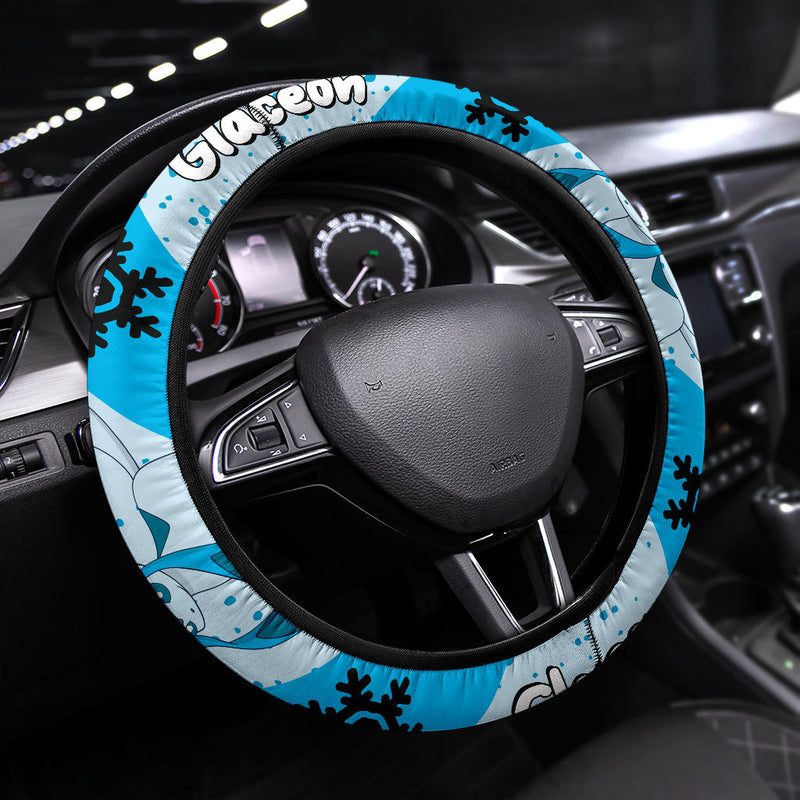 Glaceon Pokemon Steering Wheel Cover