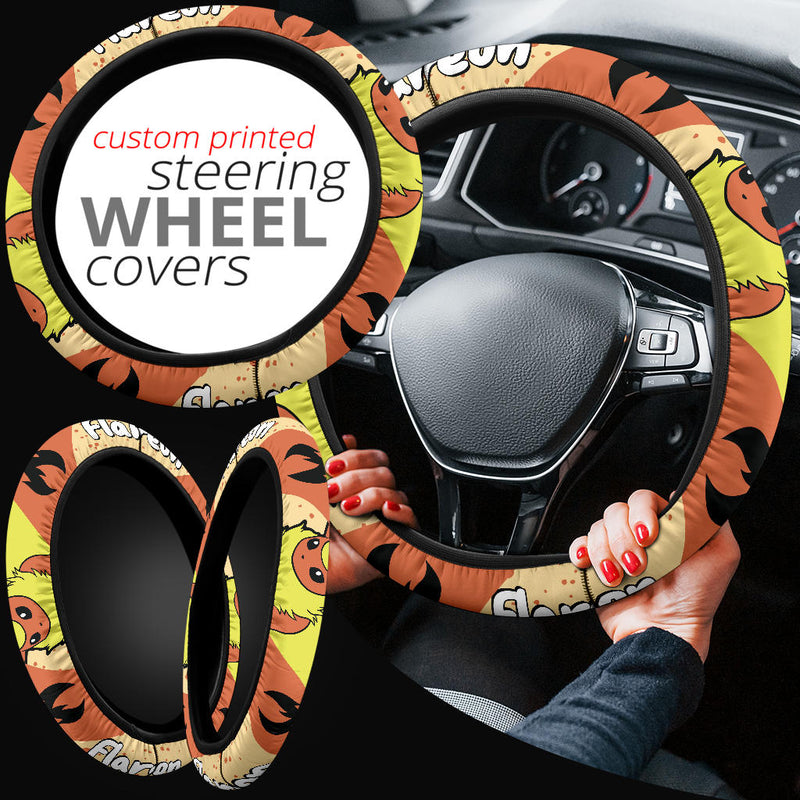 Flareon Pokemon Steering Wheel Cover