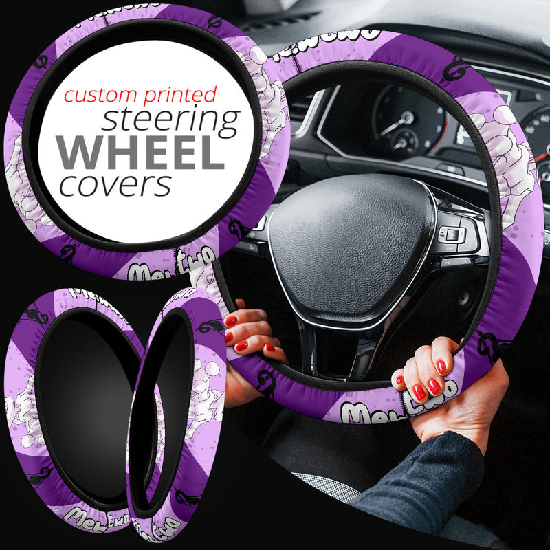 Mewtwo Pokemon Steering Wheel Cover