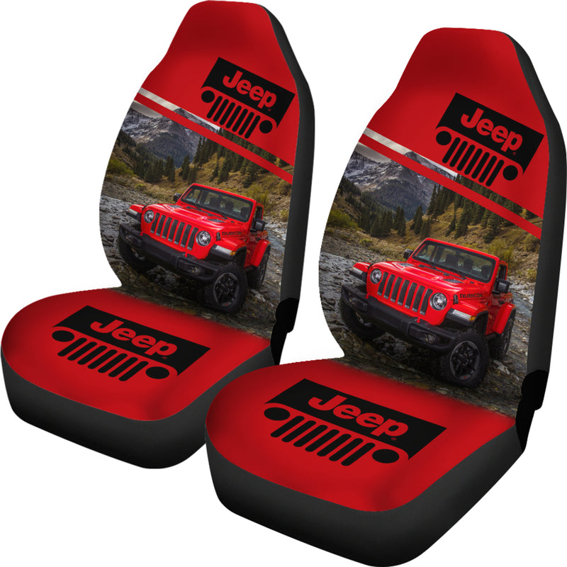 Red Jeep Premium Custom Car Seat Covers Decor Protectors
