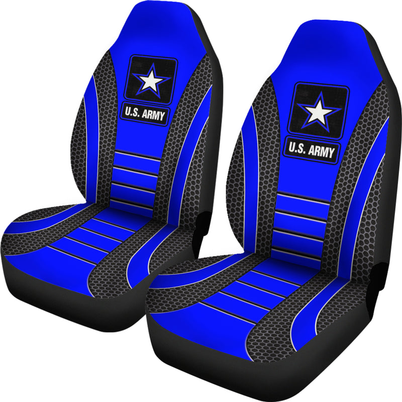 US ARMY Blue Premium Custom Car Seat Covers Decor Protectors