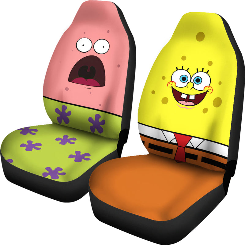 Spongebob Squarepants and Patrick Star Premium Custom Car Seat Covers Decor Protectors