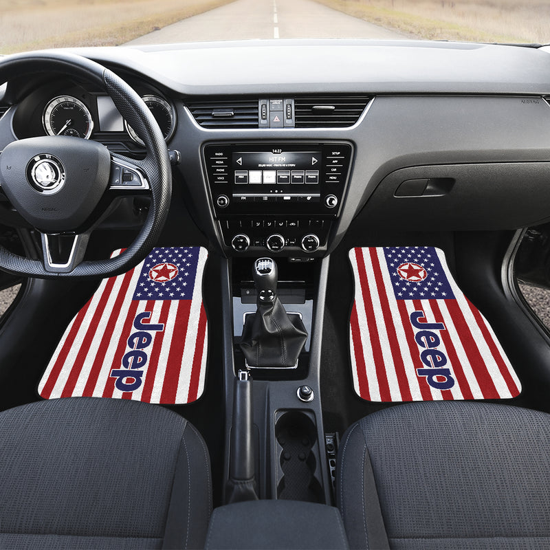 American Flag Jeep Car Floor Mats