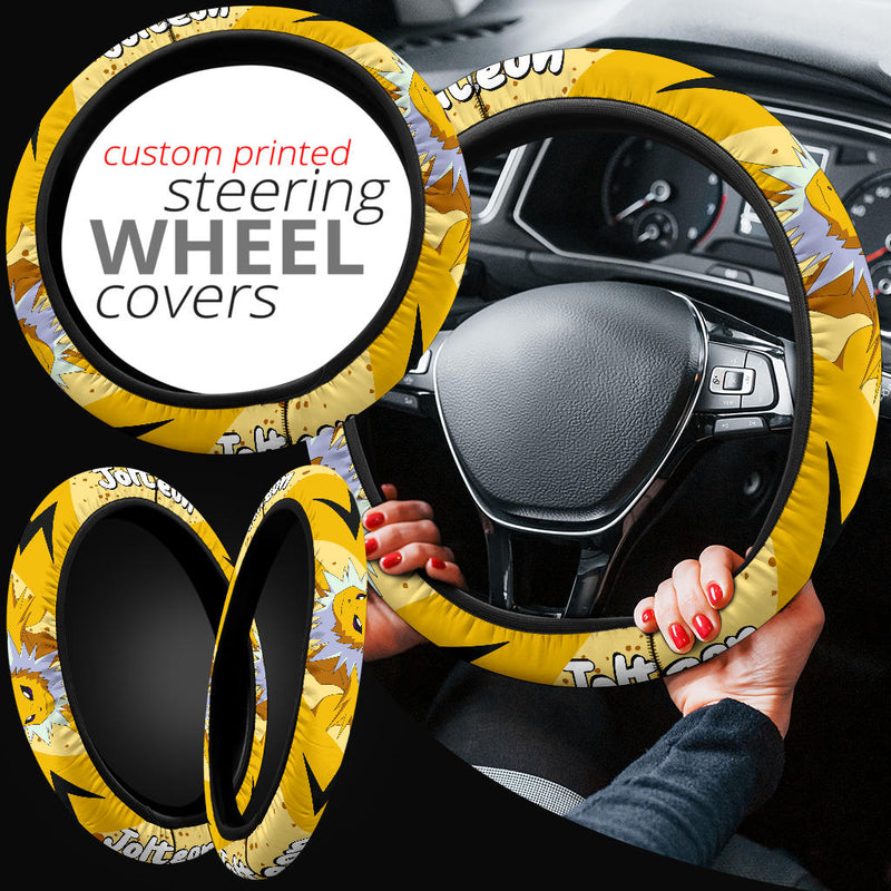 Jolteon Pokemon Steering Wheel Cover