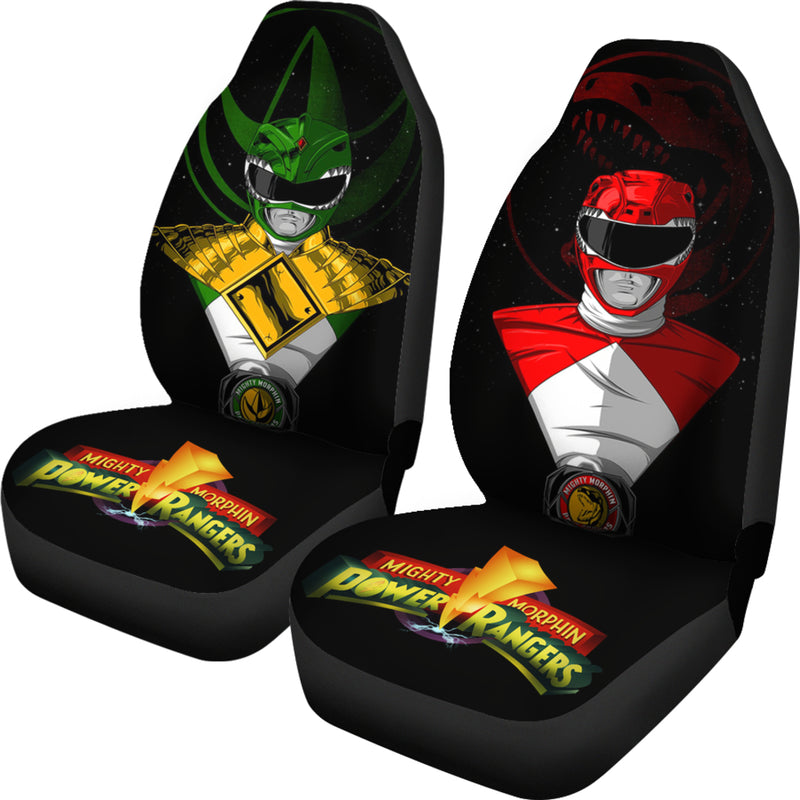 Red And Green Mighty Morphin Power Ranger Premium Custom Car Seat Covers Decor Protectors