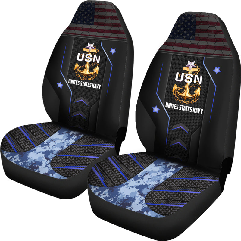 USN Unites States Navy Premium Custom Car Seat Covers Decor Protectors