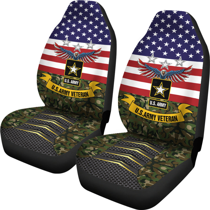 US Army Veteran Premium Custom Car Seat Covers Decor Protectors