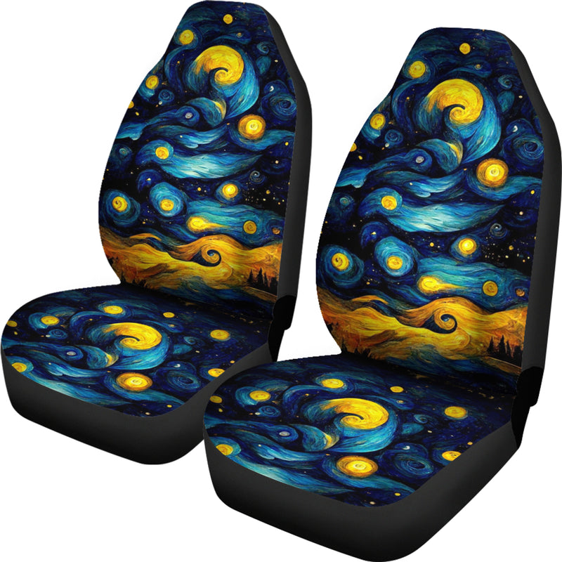 Starry Night Premium Custom Car Seat Covers Decor Protector