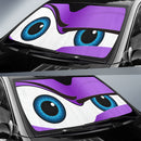 Funny Purple The Rock Style Cartoon Eye Car Auto Sunshades