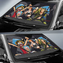 Luffy And Friends One Piece Car Auto Sunshades