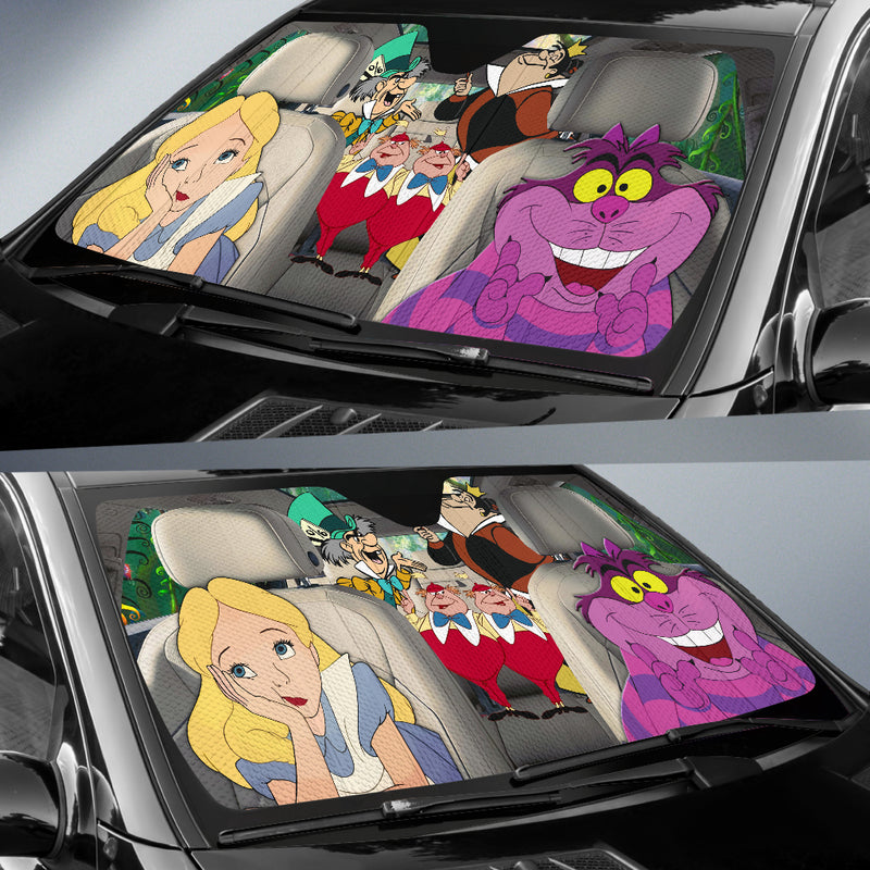 Alice In Wonderland Car Auto Sunshades