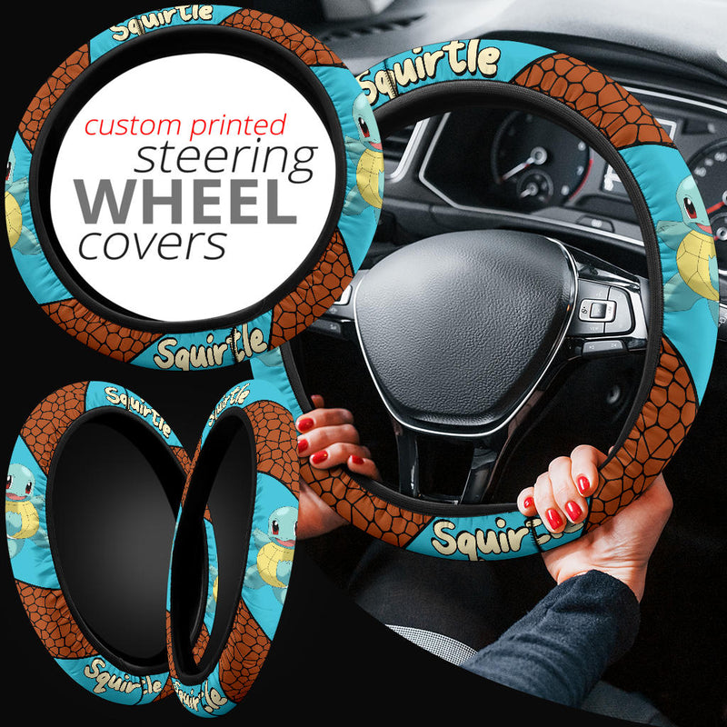 Squirtle Pokemon Premium Car Steering Wheel Cover