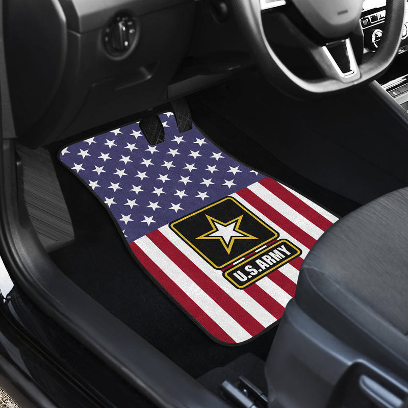 American Flag US Army Car Mats