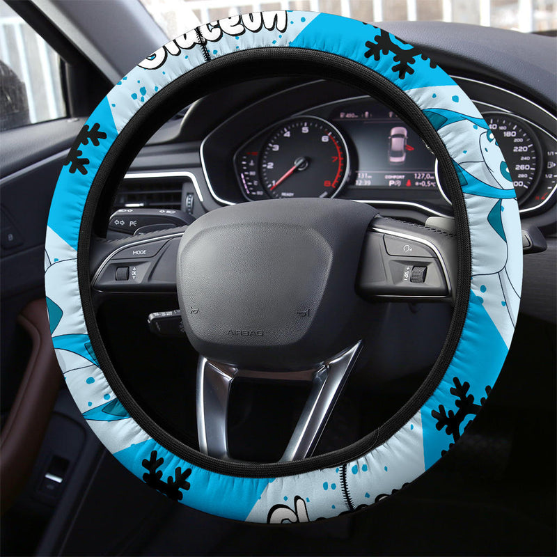 Glaceon Pokemon Steering Wheel Cover