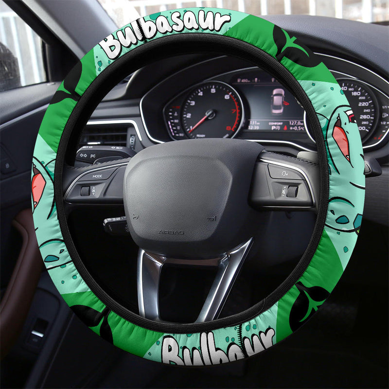 Bulbasaur Pokemon Premium Car Steering Wheel Cover