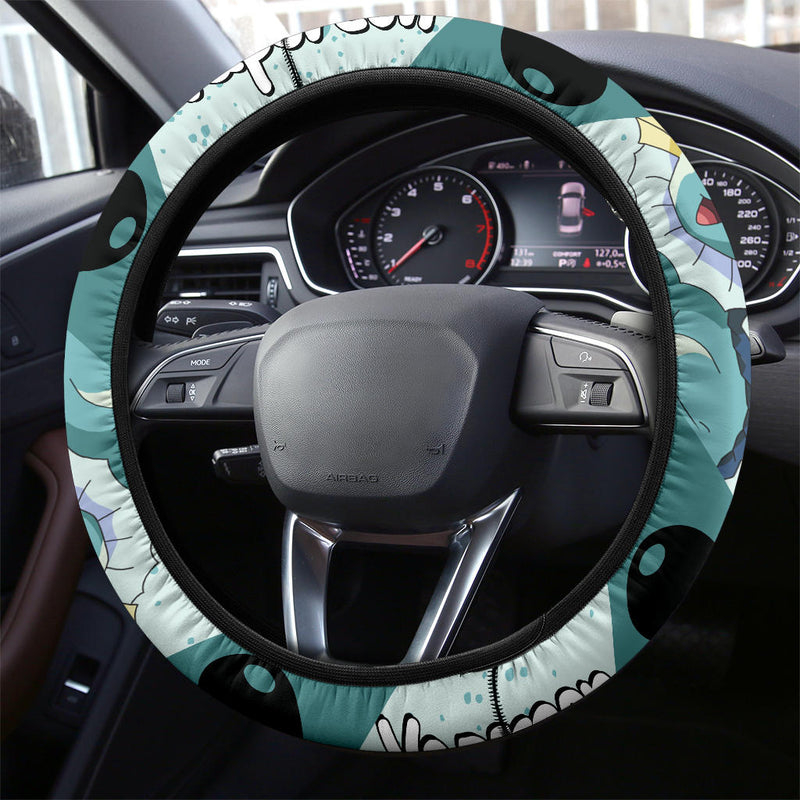 Vaporeon Pokemon Steering Wheel Cover