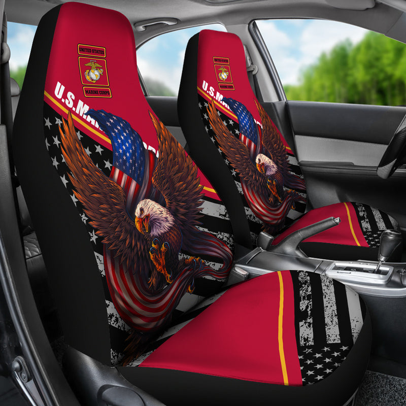 US Marine Corps Premium Custom Car Seat Covers Decor Protectors