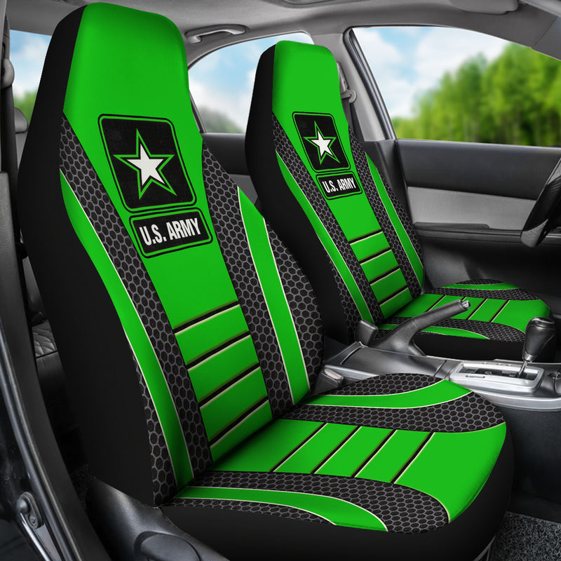 US ARMY Green Premium Custom Car Seat Covers Decor Protectors