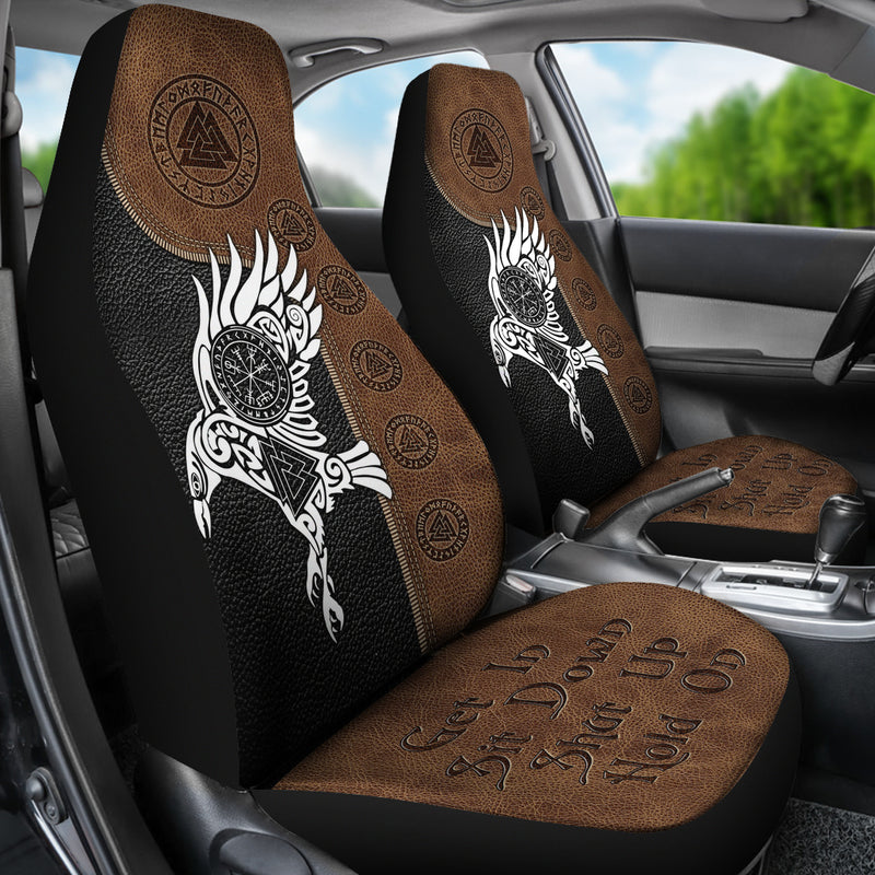Get In Sit Down Norse Mythology Premium Custom Car Seat Covers Decor Protectors