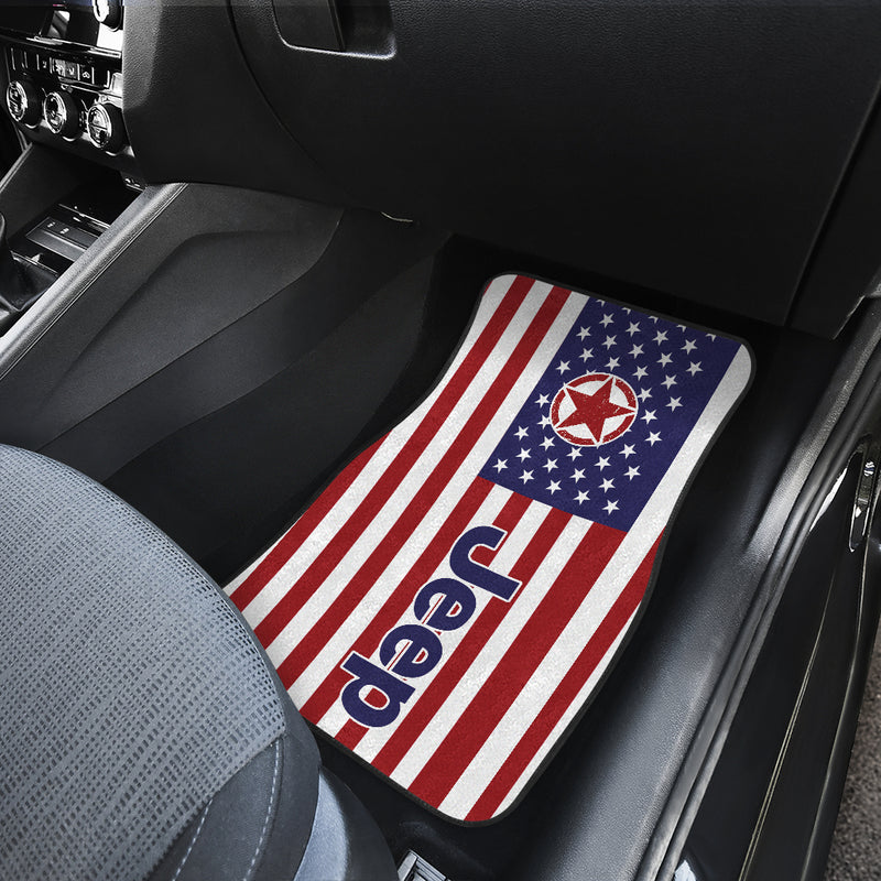 American Flag Jeep Car Floor Mats