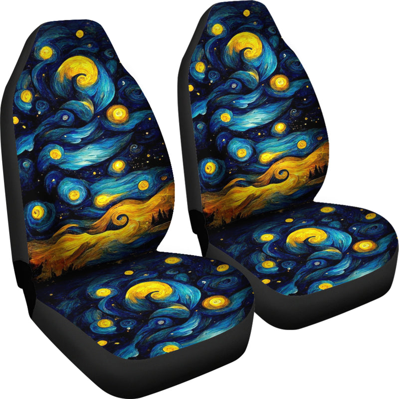 Starry Night Premium Custom Car Seat Covers Decor Protector