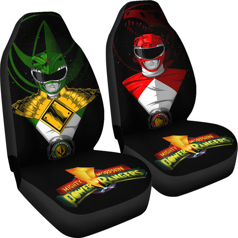 Red And Green Mighty Morphin Power Ranger Premium Custom Car Seat Covers Decor Protectors