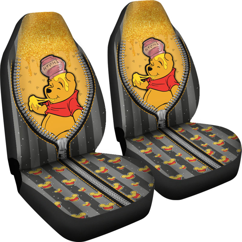 Winnie The Pooh Zip Premium Custom Car Seat Covers Decor Protectors