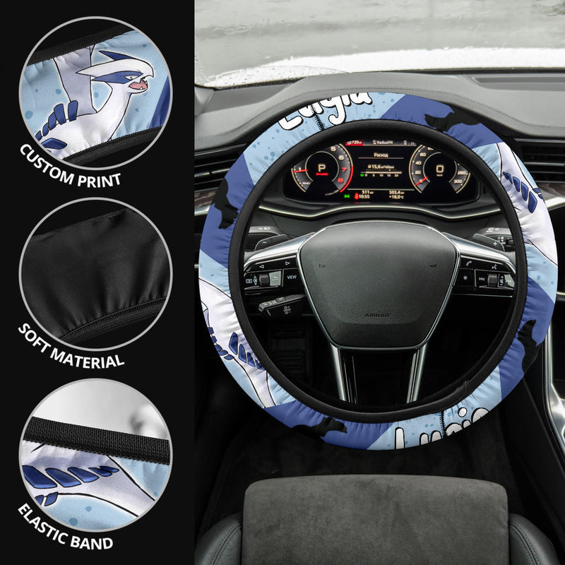 Lugia Pokemon Steering Wheel Cover