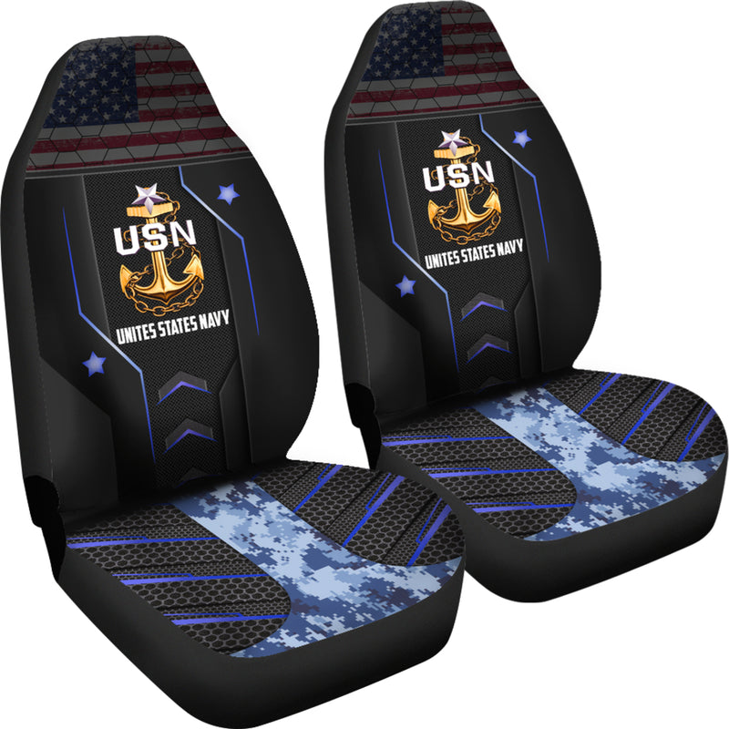 USN Unites States Navy Premium Custom Car Seat Covers Decor Protectors