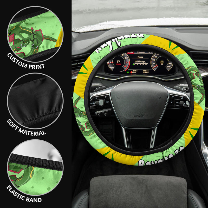 Rayquaza Pokemon Steering Wheel Cover