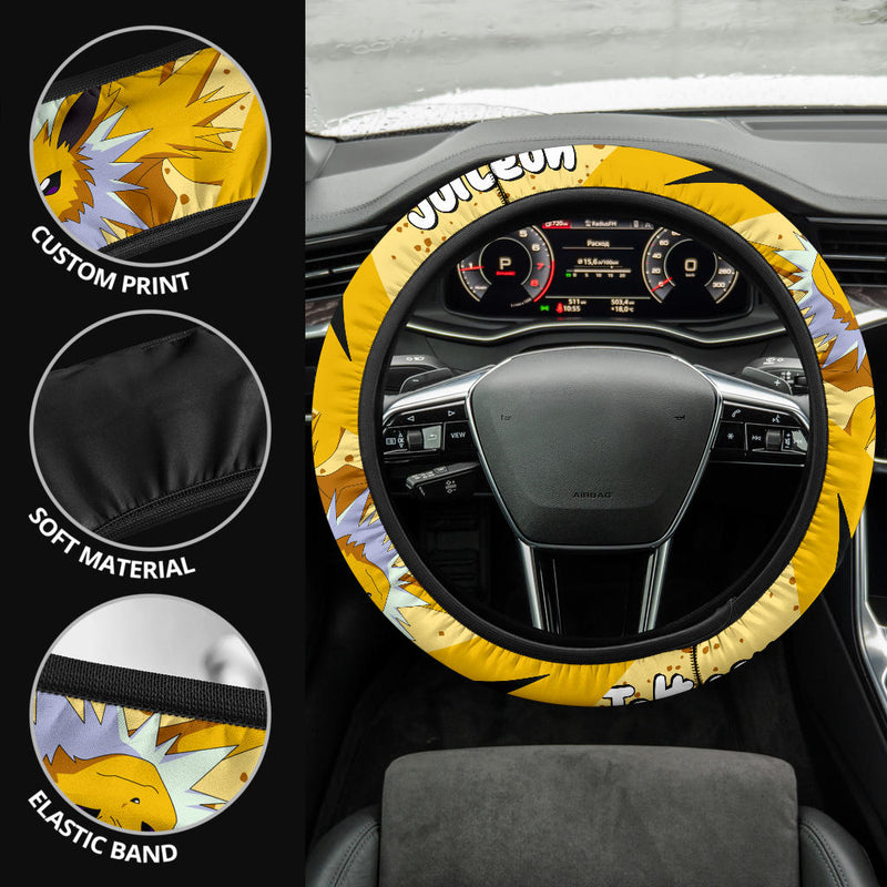 Jolteon Pokemon Steering Wheel Cover